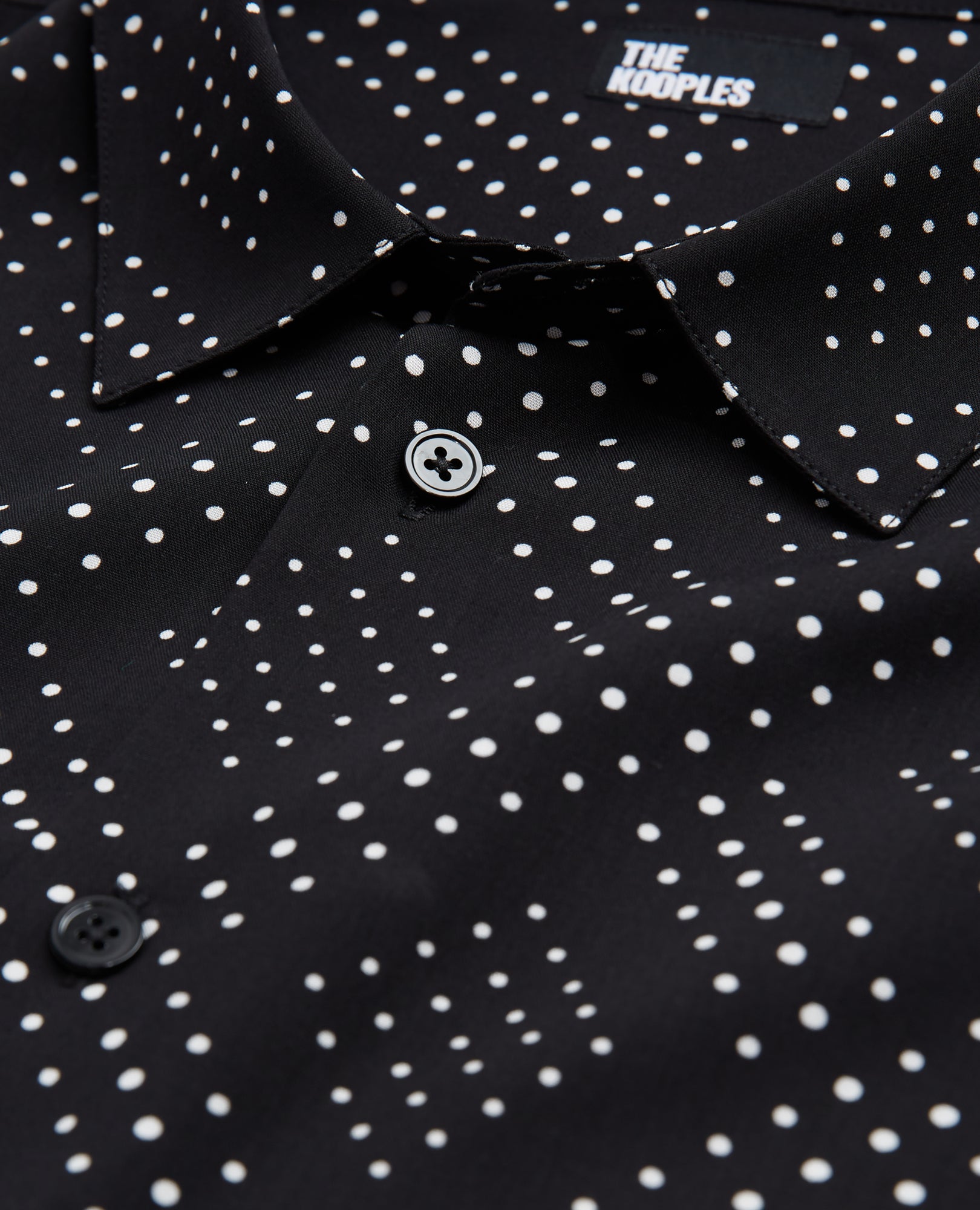 Printed Shirt With Classic Collar | Men | Black x White