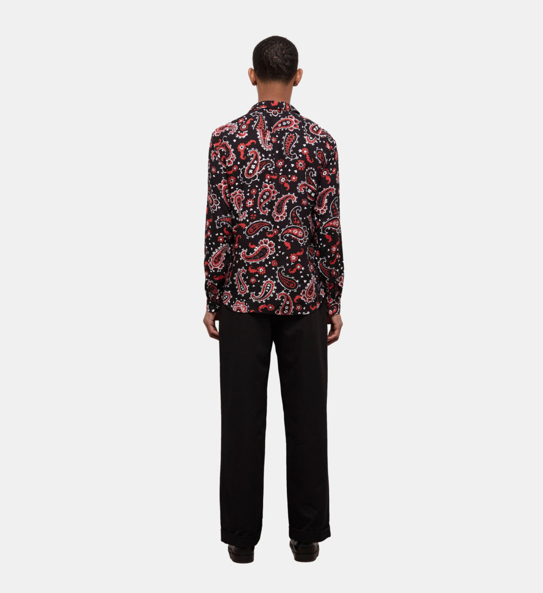 Printed Shirt | Men | Black x Red