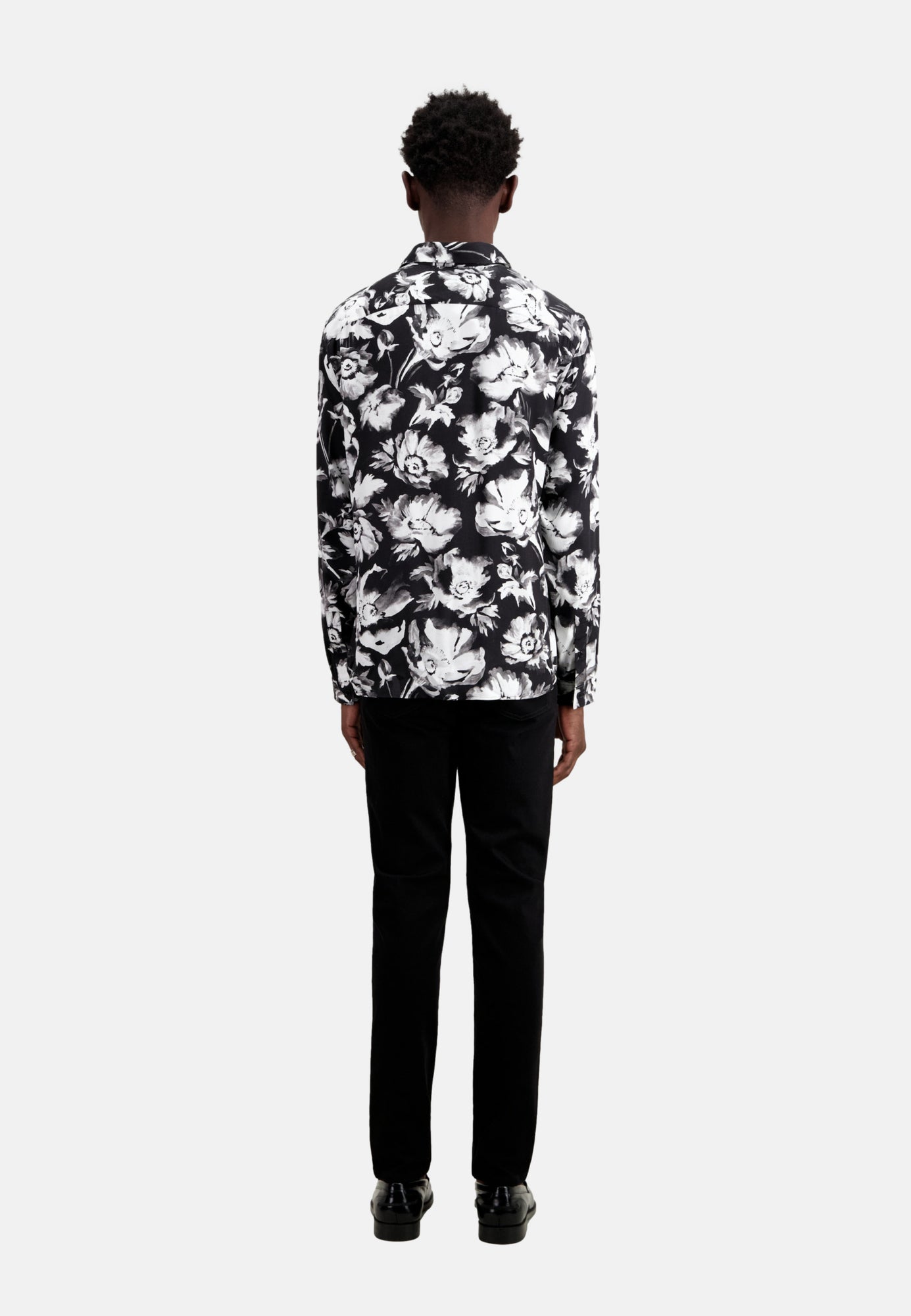 Printed Shirt | Men | Black x White