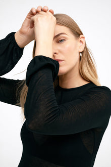 Alex Sheer Top | Black