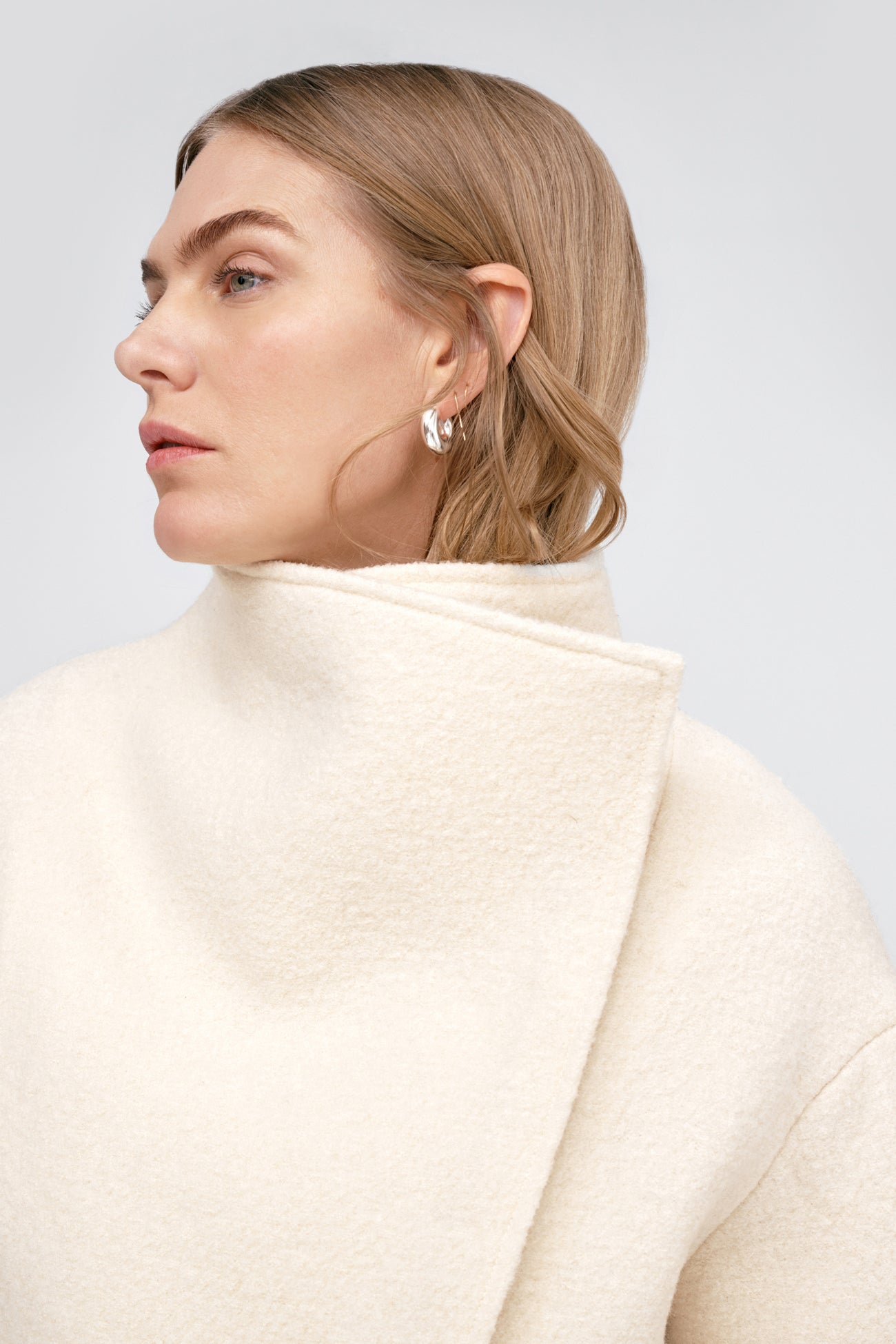 Melanie Wool Coat | Cream