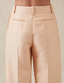 Womens | The Tailored Trousers In Lucent Wool | Blush