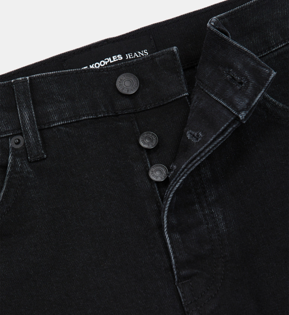 Slim Fit Jeans With Five Pockets | Men | Black Washed