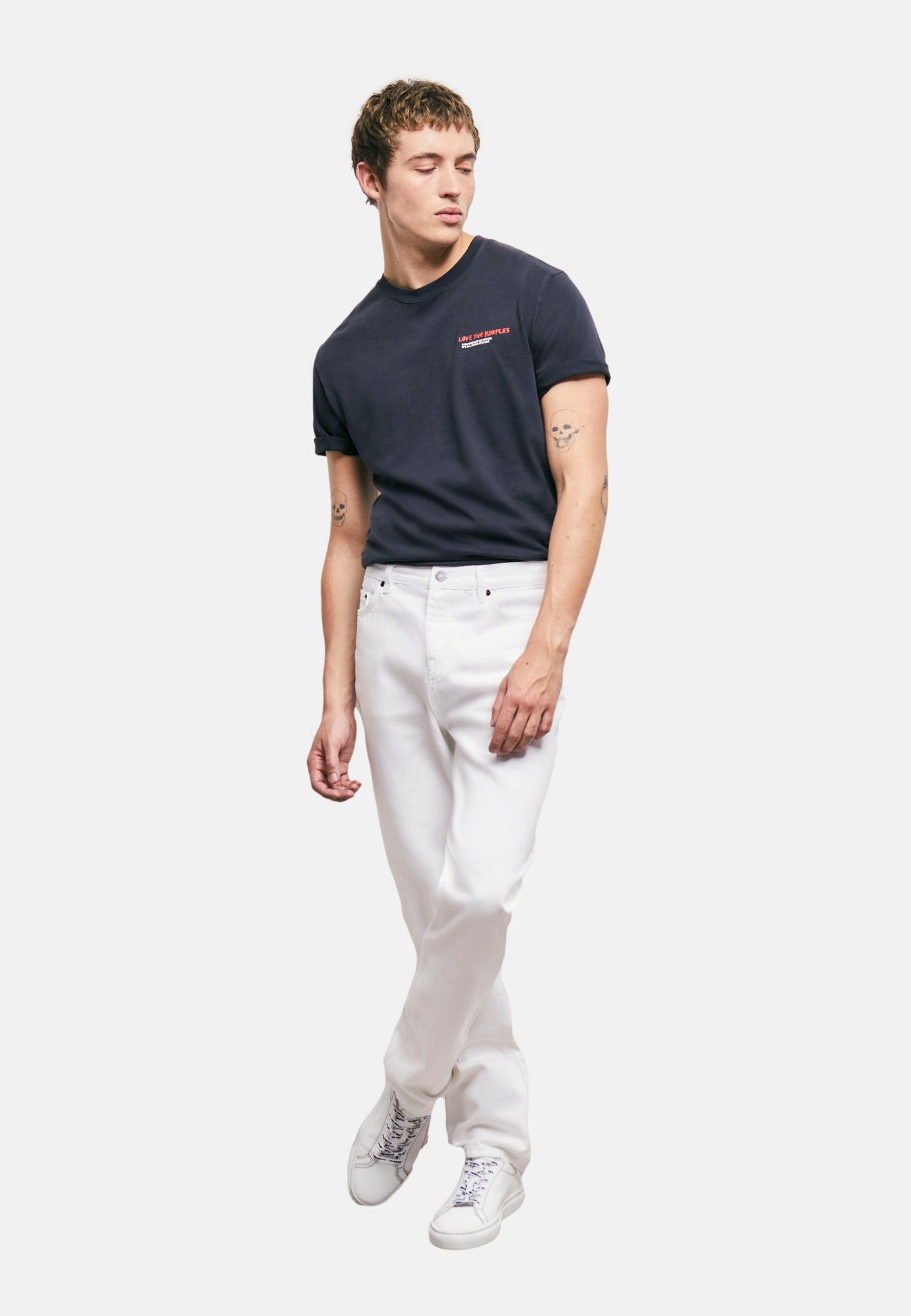 Straight-Cut Jeans | Men | White