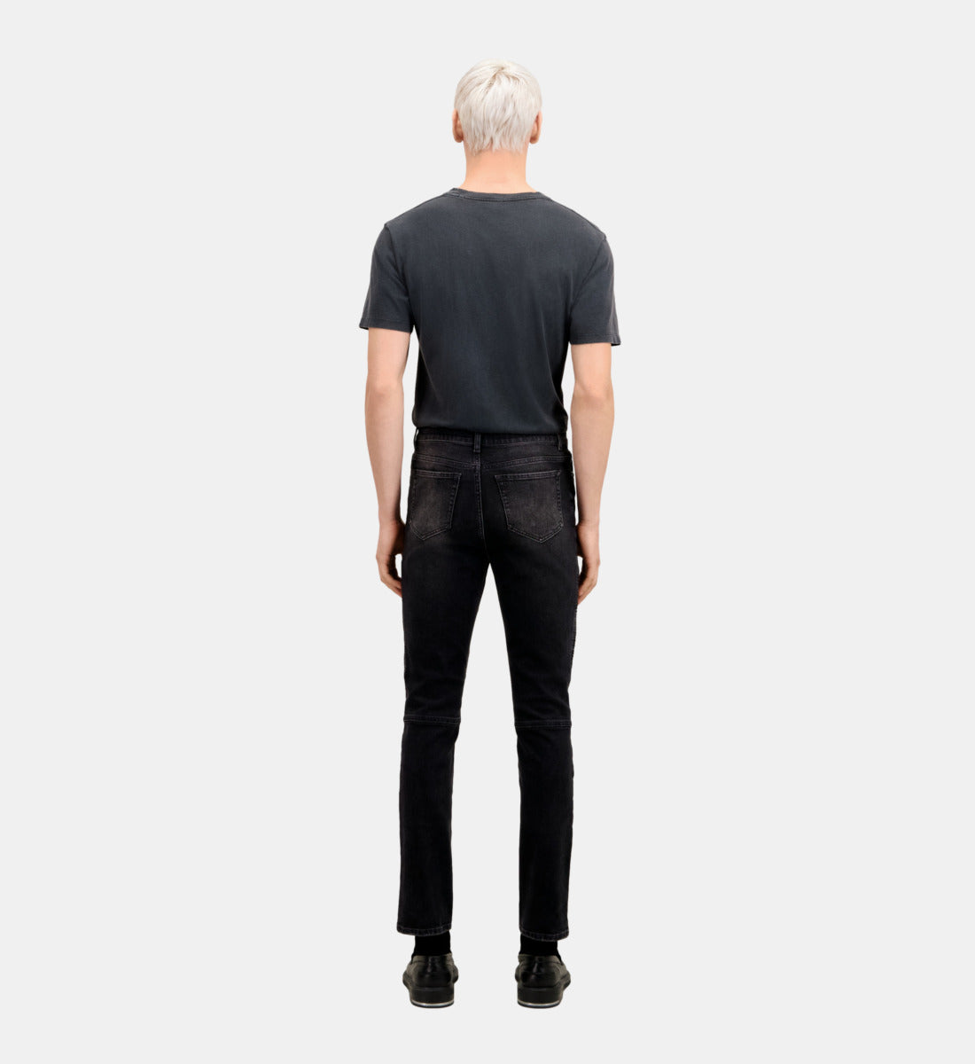 Slim Biker Jeans | Men | Black Washed