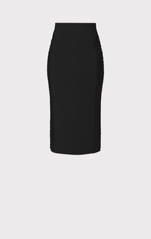 Hervé Léger X Law Roach Ribbon Embroidered Midi Skirt | Black