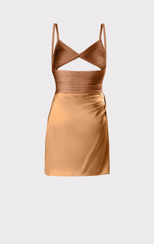 Draped Cutout Mini Dress | Honey