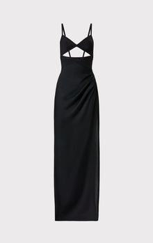 Hervé Léger X Law Roach Draped Cutout Gown | Black