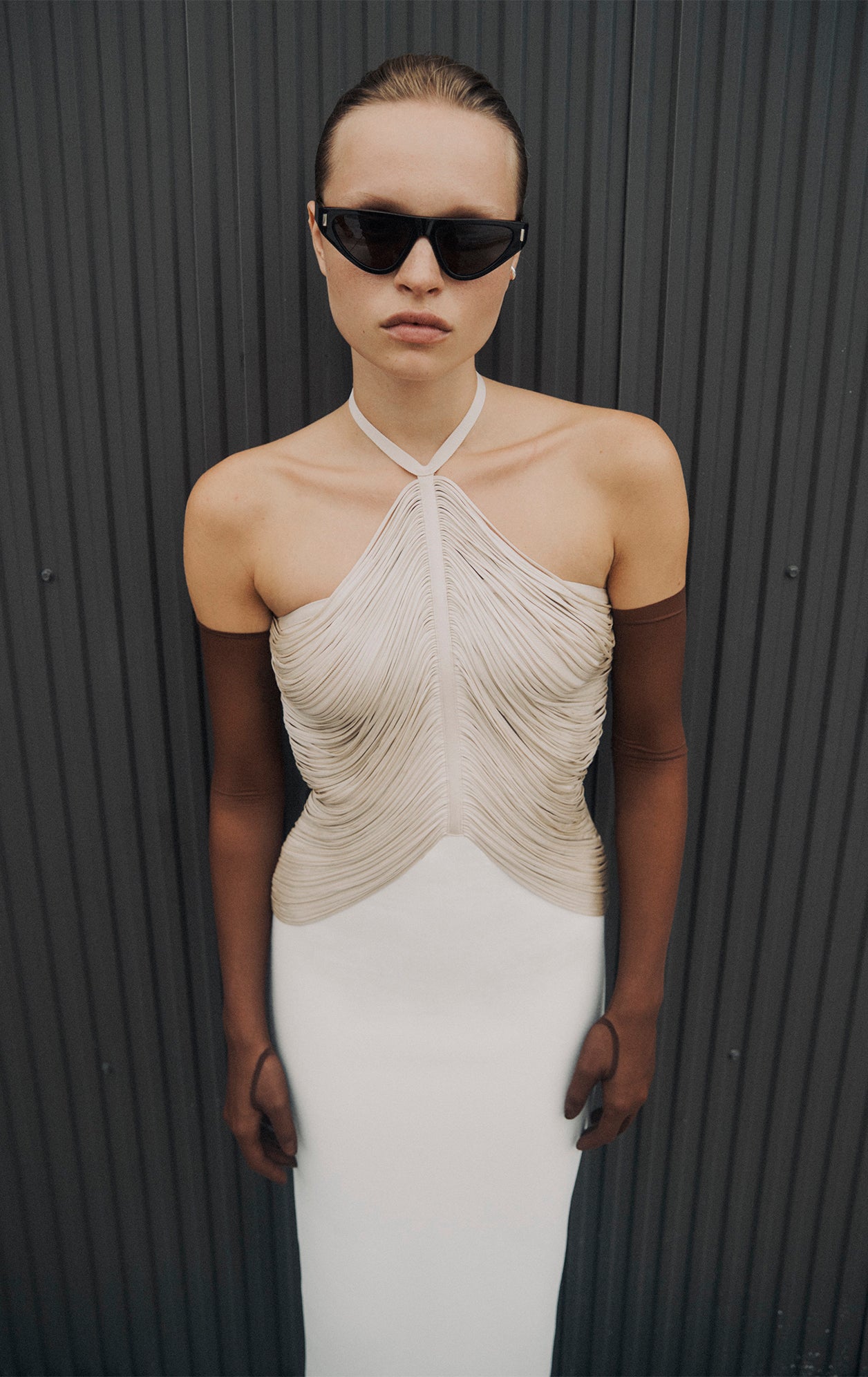 The Addison Dress | Chalk Alabaster