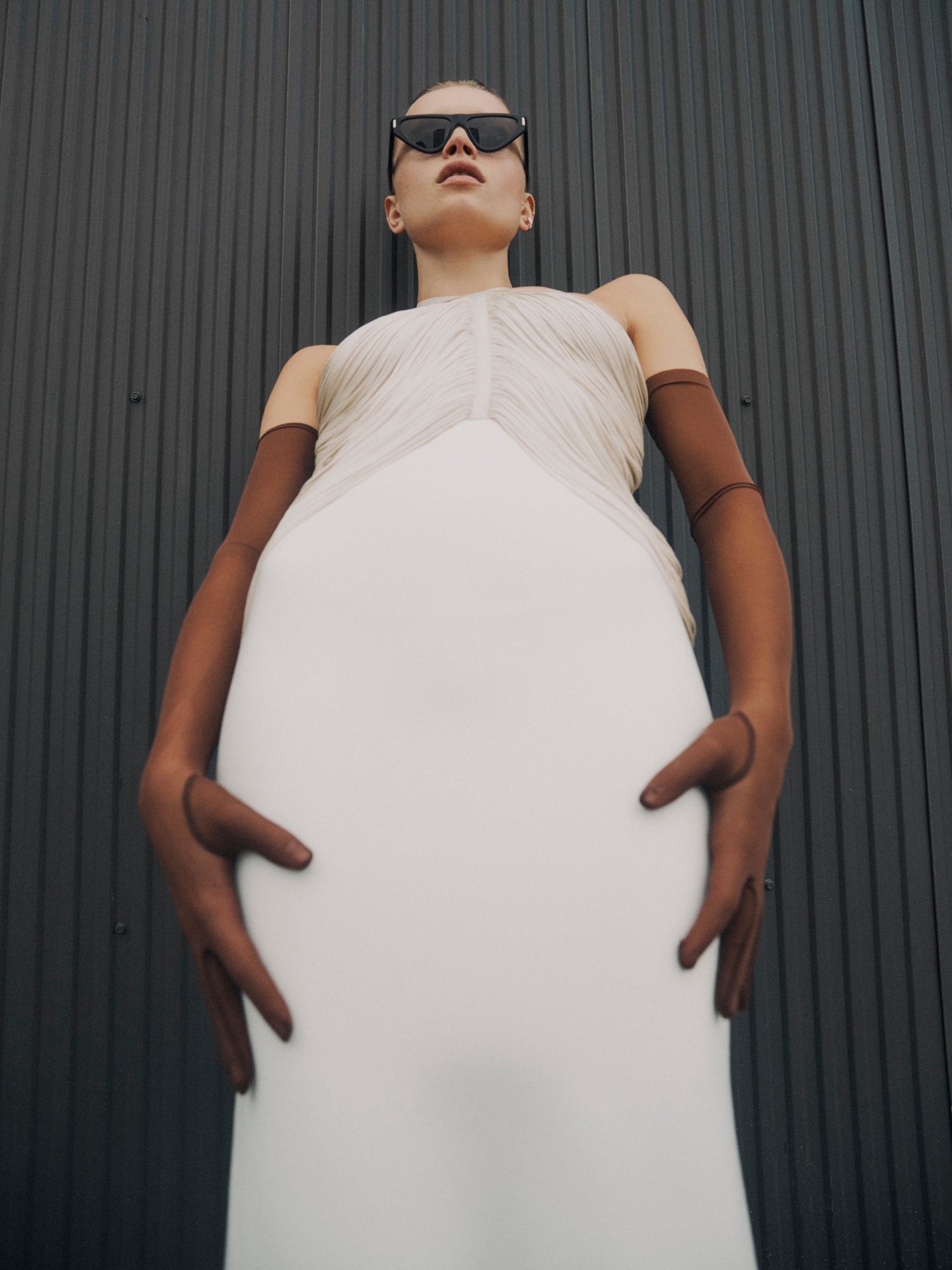 The Addison Dress | Chalk Alabaster