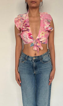Womens | April Viscose Crepe Top | Pink