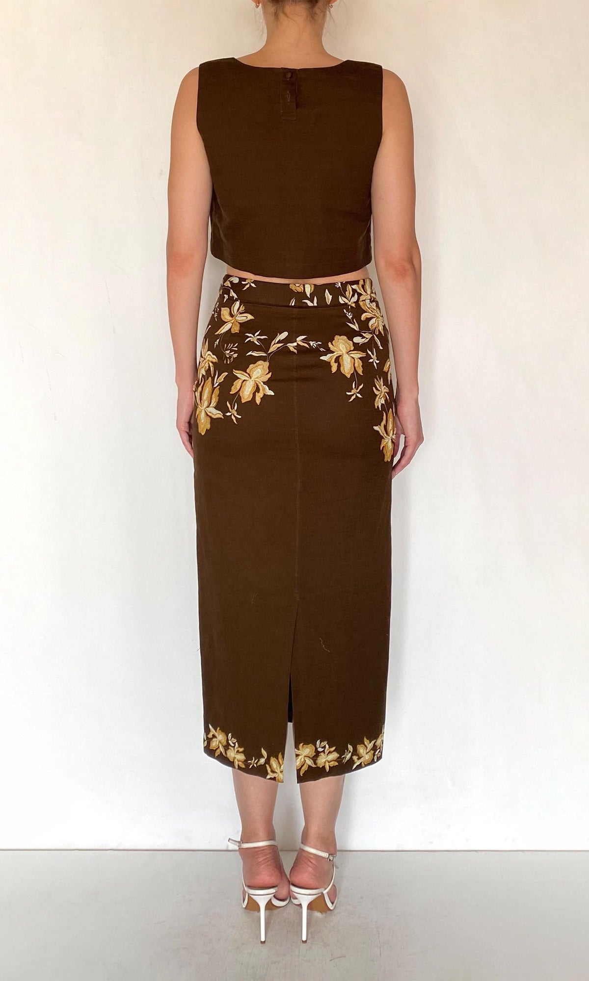 Womens | Boxy Linen Cotton Boxy Top | Brown