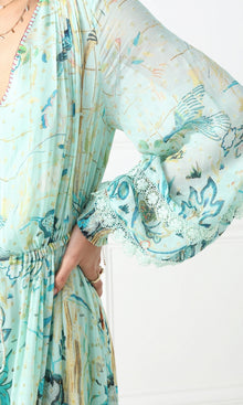 Womens | Cosmic Viscose Georgette Dobby Long Dress | Cosmic