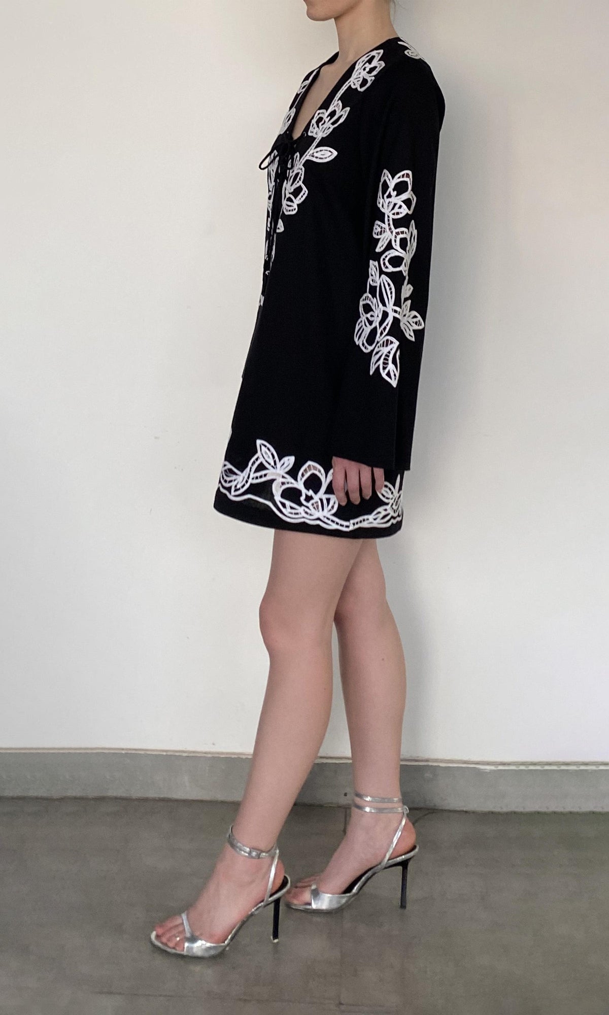 Womens | Daha Cotton Flex Kaftan | Black White
