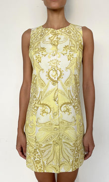 Womens | Fiza Cotton Mini Dress | Light Yellow