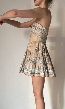Womens | Inv Linen Cotton Short Dress | Beige