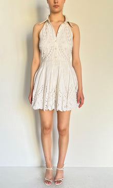 Womens | Inv Cotton Linen Short Dress | White