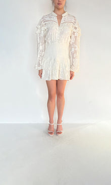 Hemant And Nandita | Inv Viscose Georgette Nysa Short Dress | White