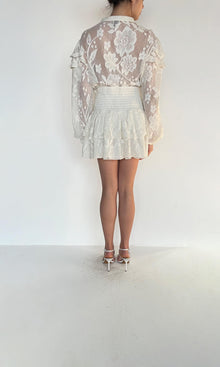 Hemant And Nandita | Inv Viscose Georgette Nysa Short Dress | White