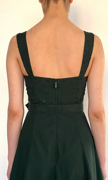 Womens | Kyna Cotton Poplin Midi Dress | Green