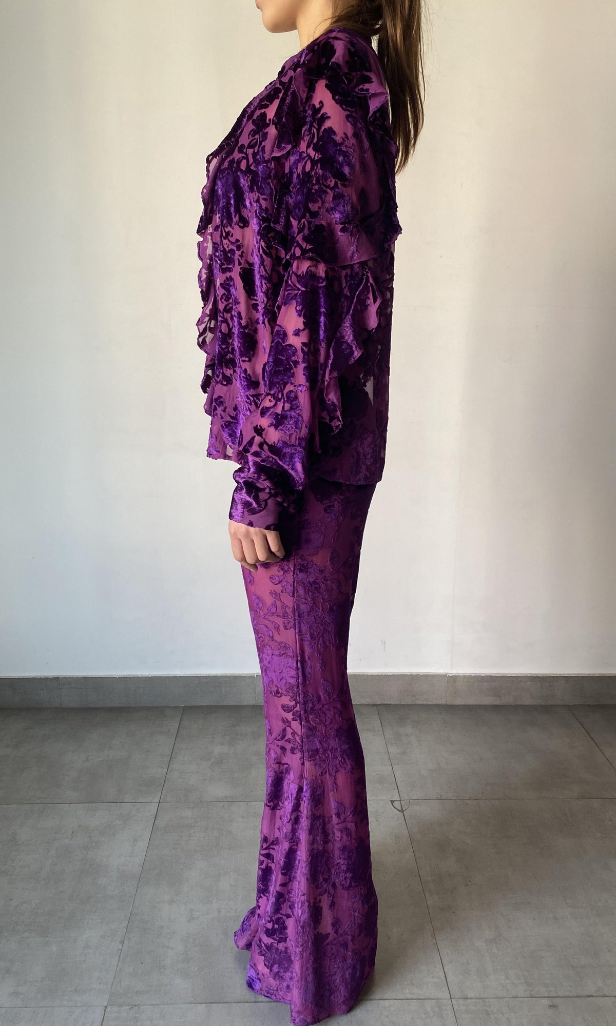 Womens | Reha Viscose Shirt | Purple
