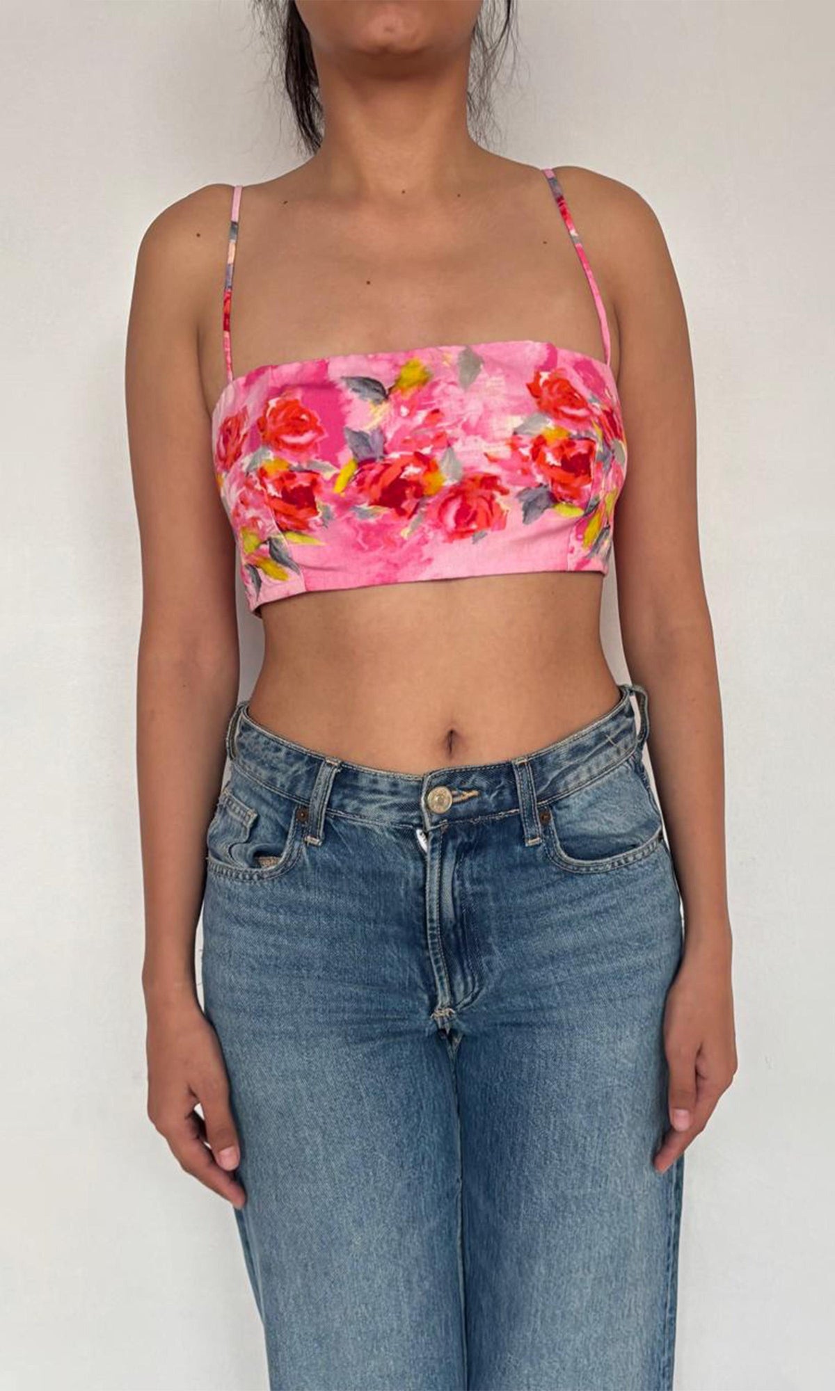 Womens | Rosa Cotton Linen Banduea | Pink