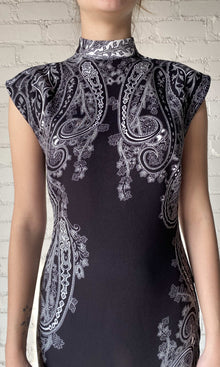 Hemant And Nandita | Viri Heavy Crepe Long Dress | Black White