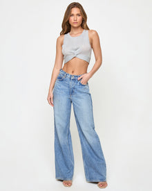 Heart Of Gold Tank | Metallic Silver