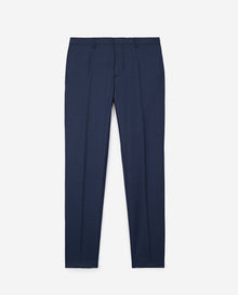 Wool Suit Trousers | Men | Blue Denim