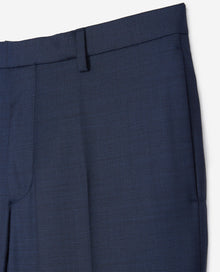 Wool Suit Trousers | Men | Blue Denim