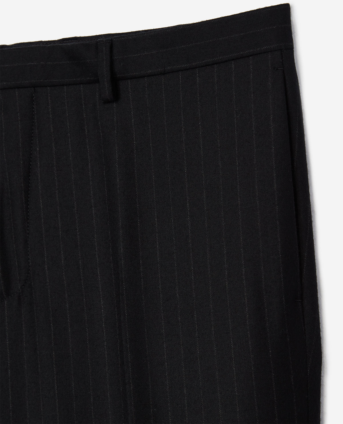 Wool Suit Trousers With White Stripes | Men | Black