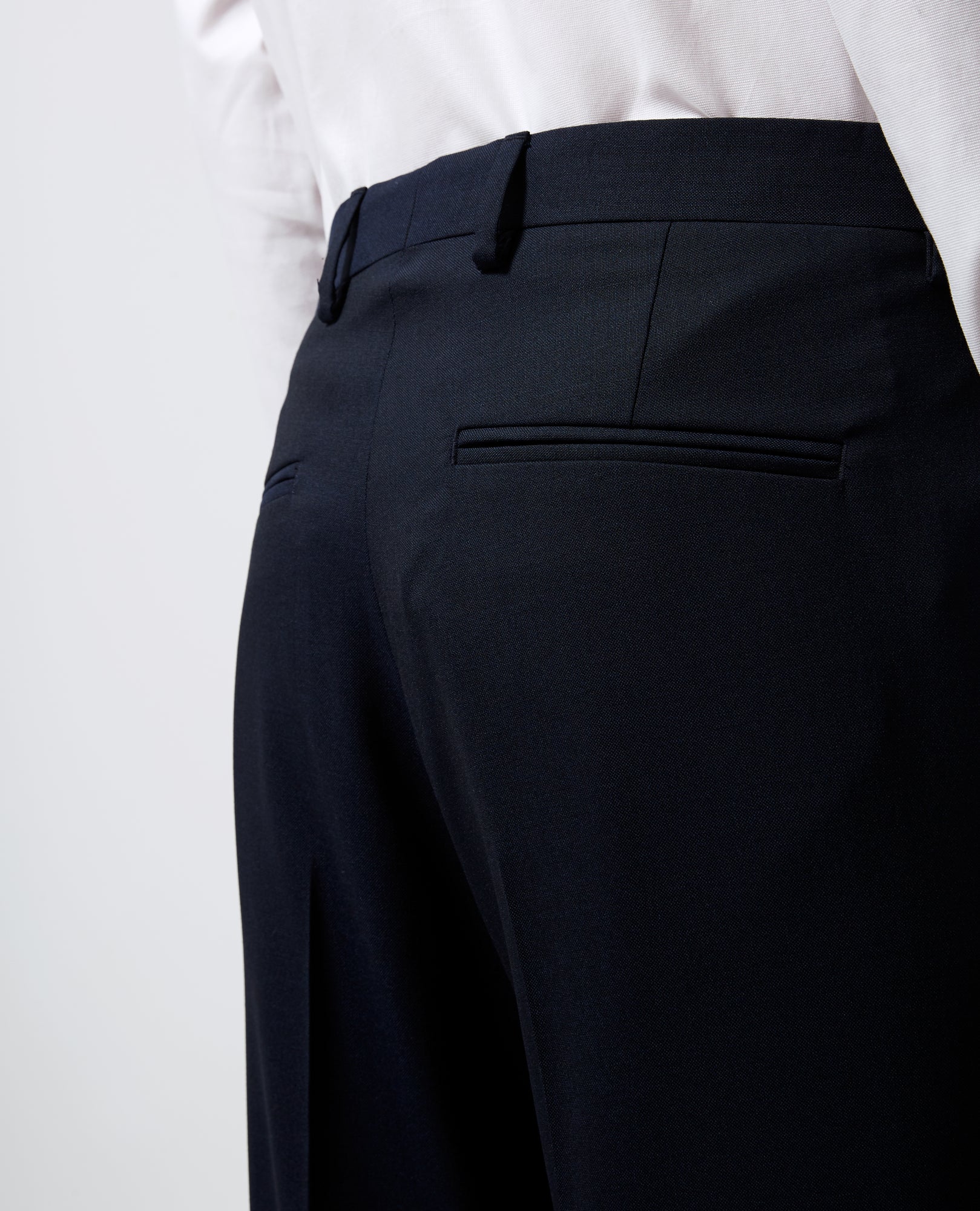 Slim-Fit Blue Wool Suit Pants | Men | Dark Navy