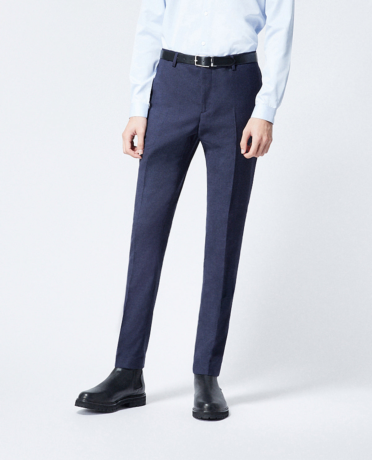 Wool Suit Pants | Men | Navy Blue