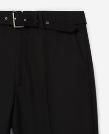 Pants In Wool With Belt | Men | Black