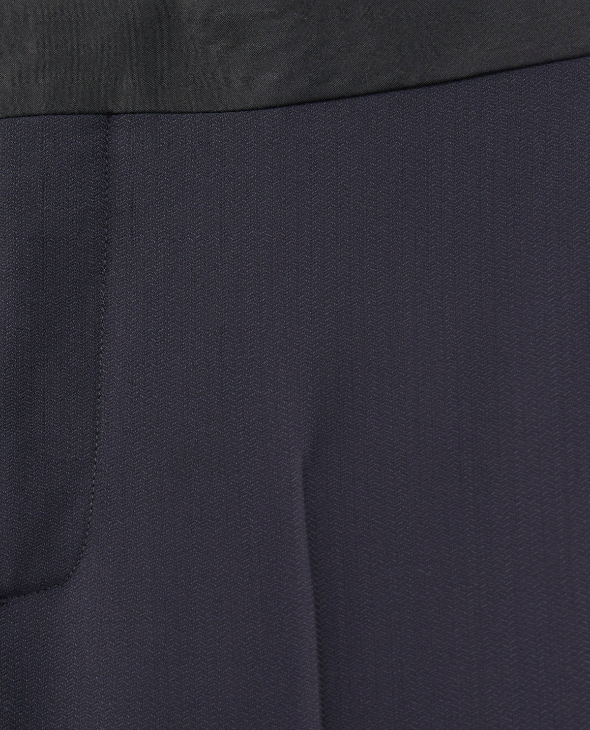 Midnight Blue Wool Suit Pants With Creases | Men | Navy