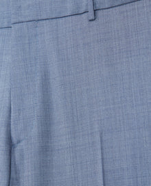 Fitted Light Blue Wool Suit Pants | Men | Sky