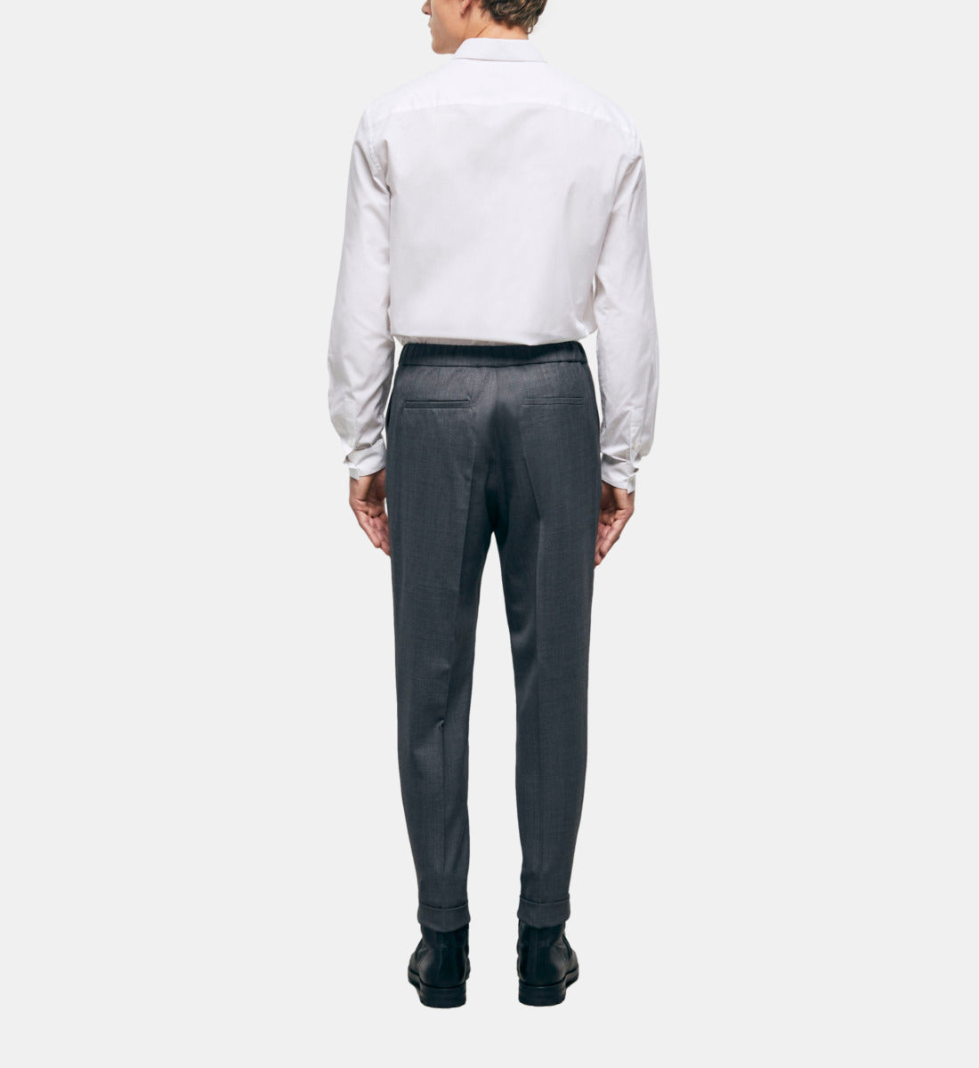 Gray Wool Suit Pants | Men | Grey