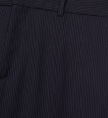 Striped Wool Suit Pants | Men | Black Grey