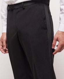 Satin Suit Pants | Men | Black