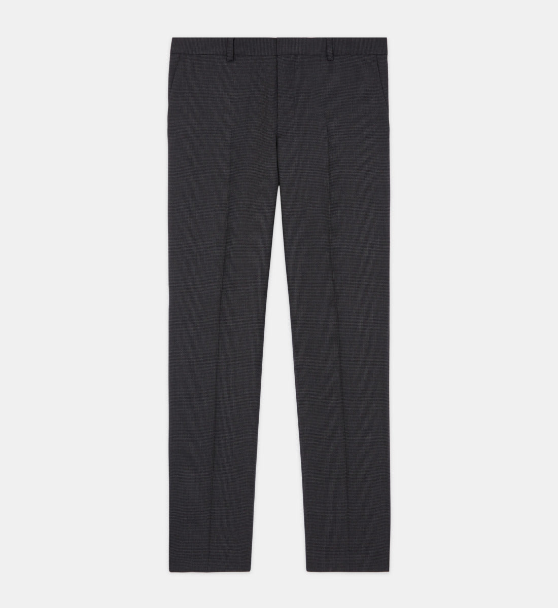 Houndstooth Wool Suit Pants | Men | Black Grey