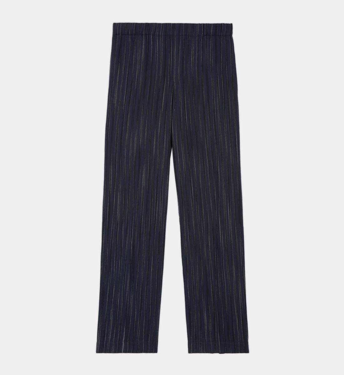 Blue Striped Pants | Men | Dark Navy x Ecru