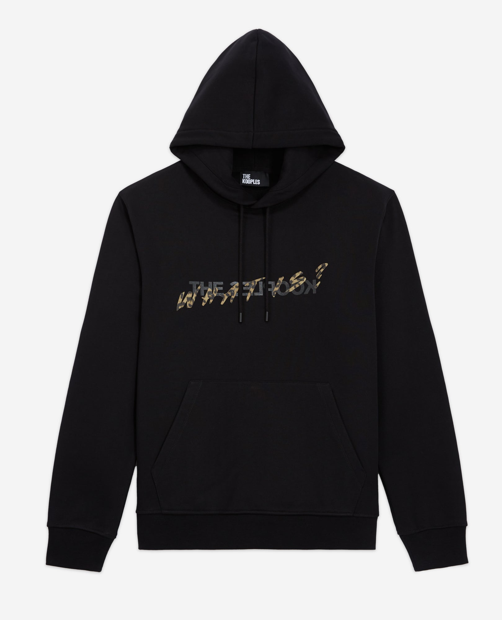 Leopard Print What Is Sweatshirt | Men | Black