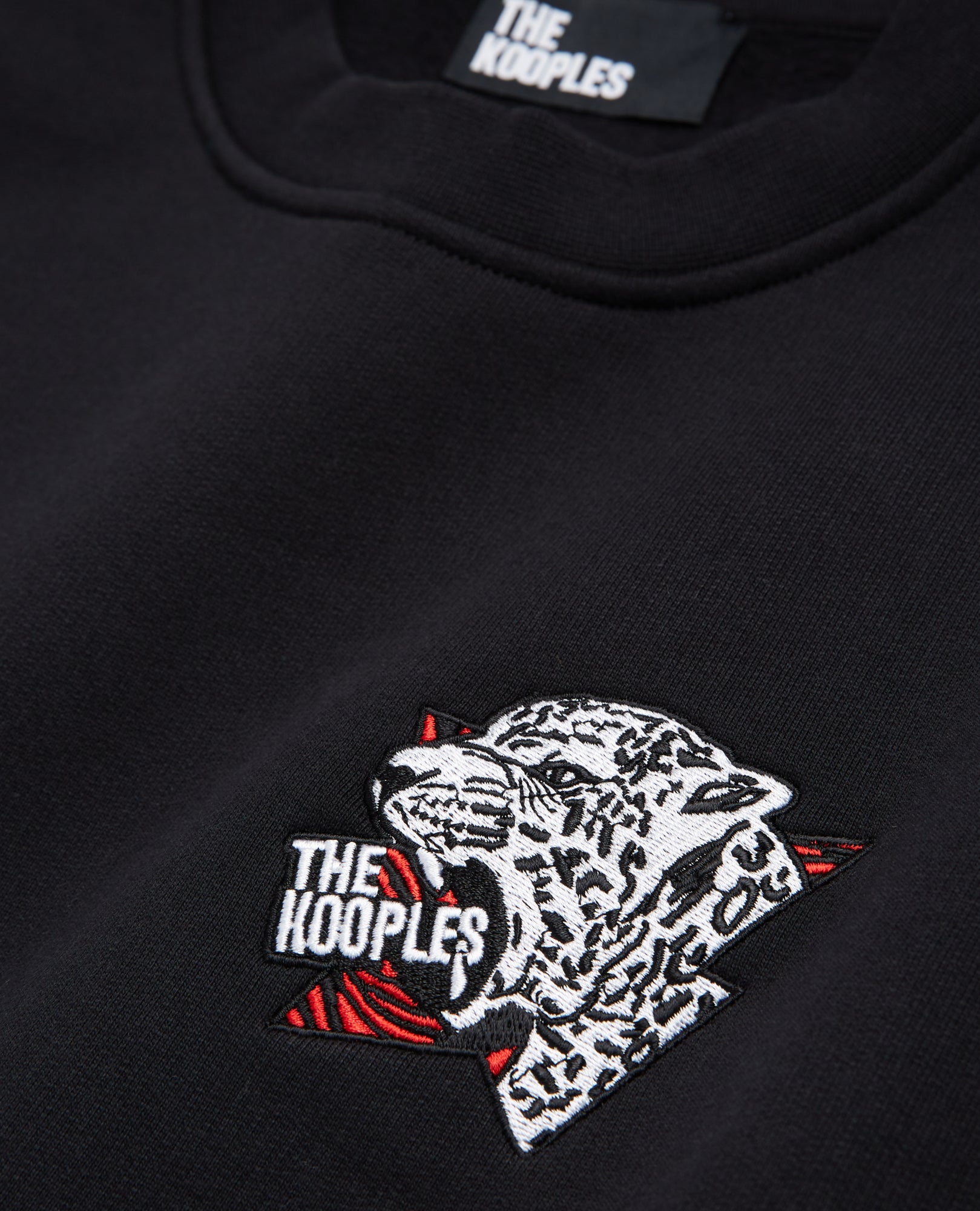 Logo Swetshirt With Tiger Print | Men | Black