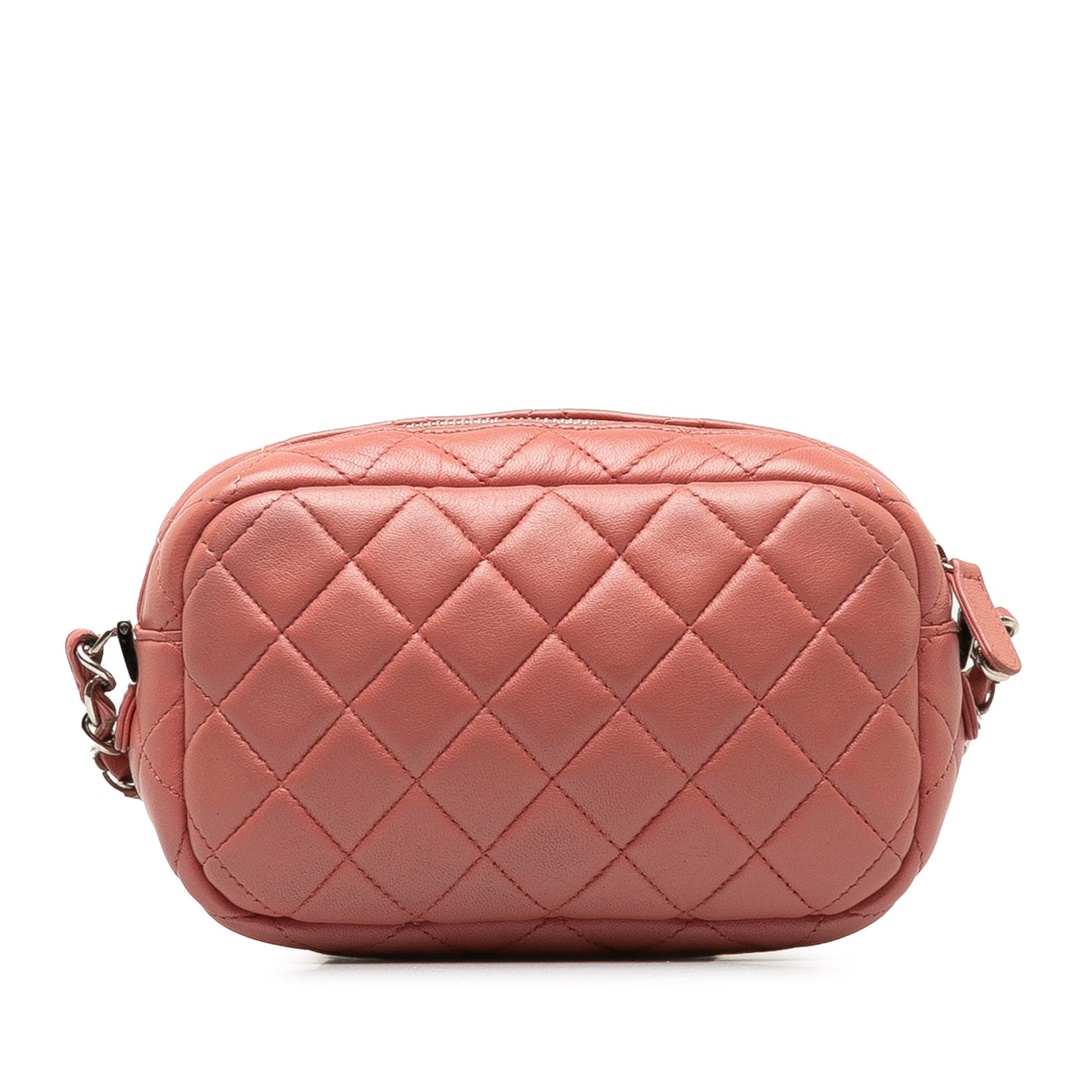 Chanel | Pre-Owned Mini Lambskin Camera Case | Pink