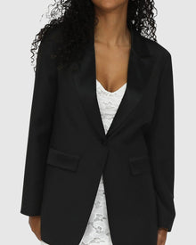 Women | Head To Head Tuxedo Jacket | Black