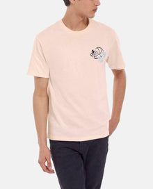 Printed T-Shirt With Skull And Flowers | Men | Pink