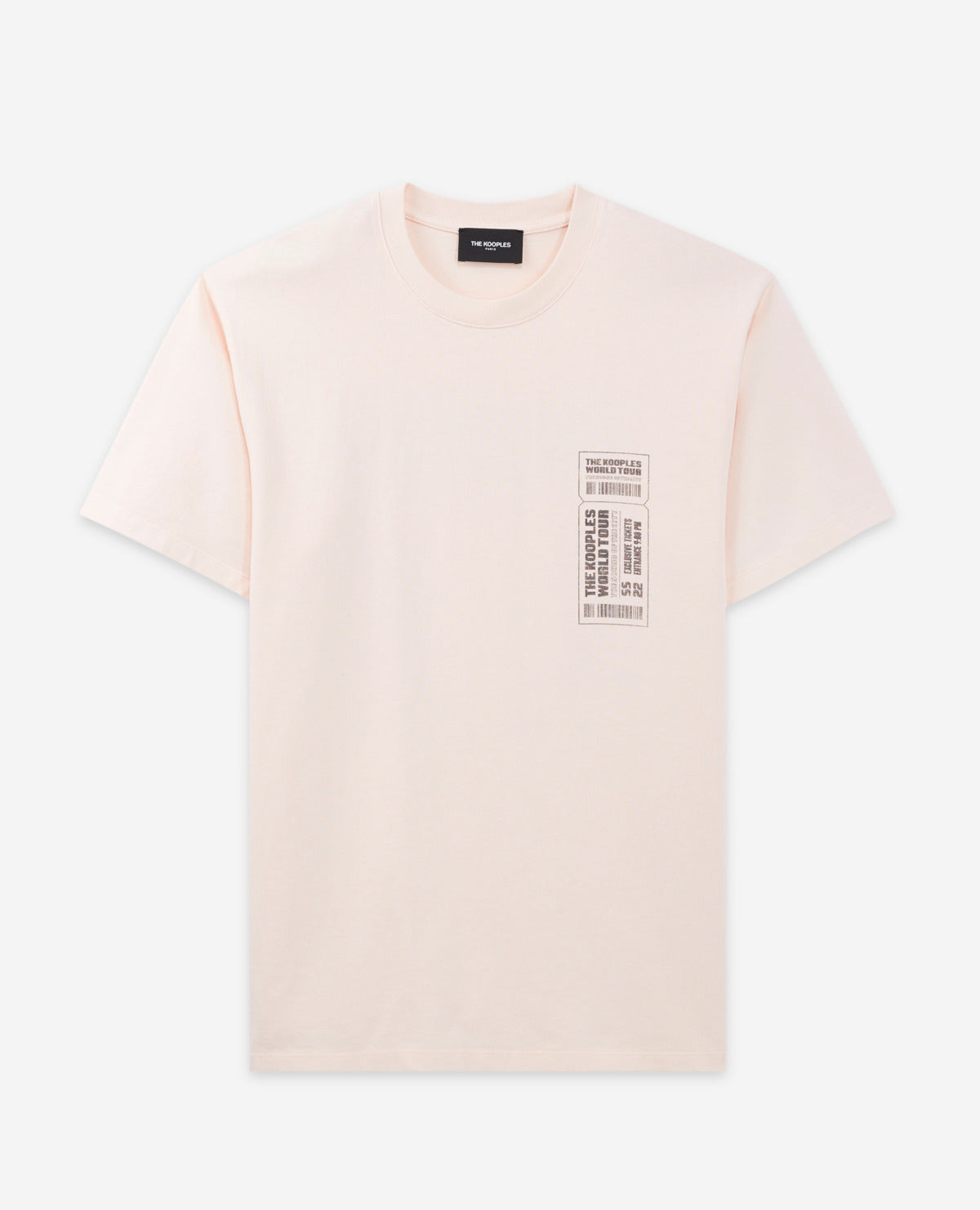 Cotton T-Shirt With The Kooples Logo | Men | Pink