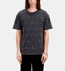 Printed T-Shirt | Men | Black Washed