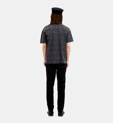 Printed T-Shirt | Men | Black Washed