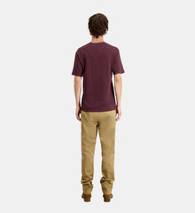 Burgundy T-Shirt With Logo | Men | Bordeaux